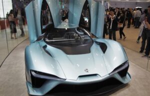 A race car built by Nio. Will their stock perform well this month?