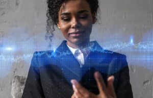 A young woman learning how to invest in dividend stocks on her phone