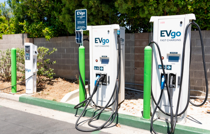 The EVgo IPO lets investors be a part of a growing network of EV charging stations like the ones pictured.