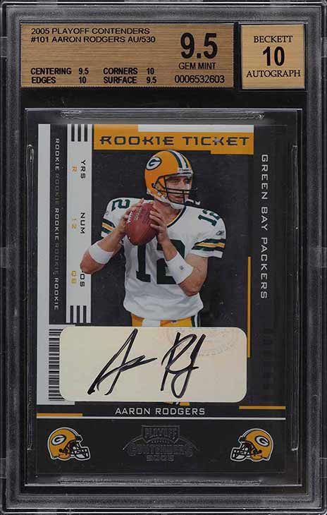 : Aaron Rodgers 2005 Rookie Card RC GOLD ROOKIE GEMS