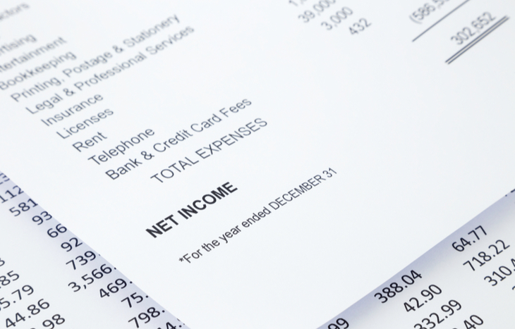 Net income can show a company's profitability