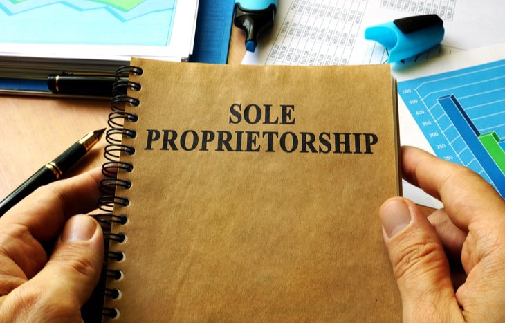 Looking at sole proprietorship documents
