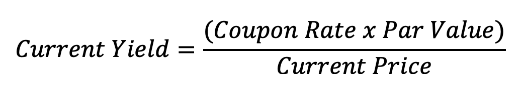 bond current yield formula
