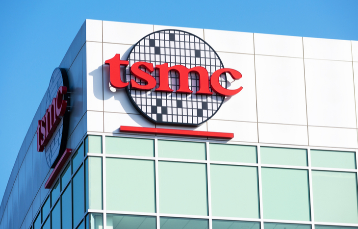 TSM stock forecast and company building logo
