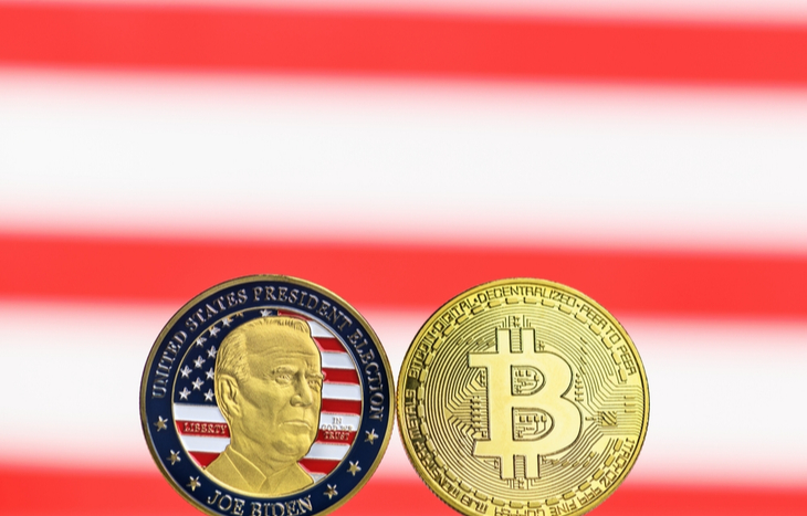 Bitcoin and Presidential token facing off on Biden crypto regulation.