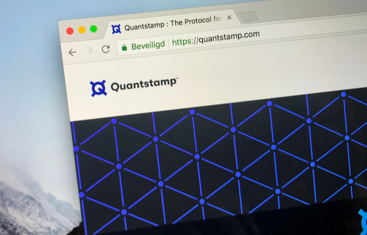 Image of the Quantstamp crypto homepage.