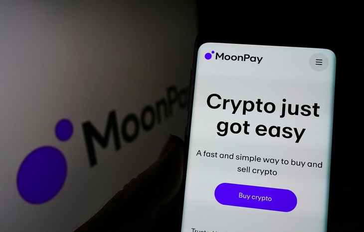 Image of the website while conducting this MoonPay review.